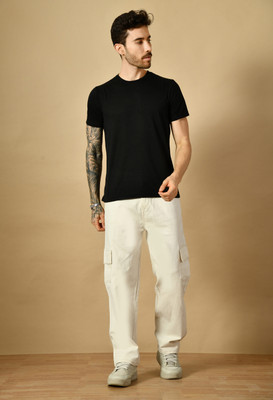 linaria Loose Fit Men Beige Jeans