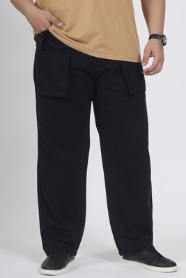 Snitch Regular Fit Men Black Trousers