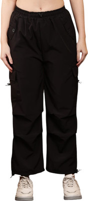 HOC Relaxed Women Black Trousers