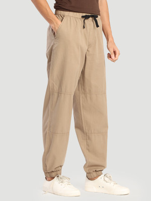 Roadster Relaxed Men Brown Trousers