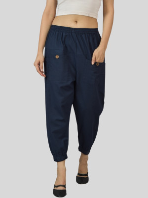 HouseOfCommon Regular Fit Women Dark Blue Trousers
