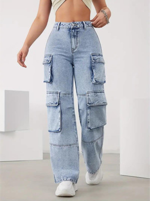 Robecult Boyfriend Women Light Blue Jeans