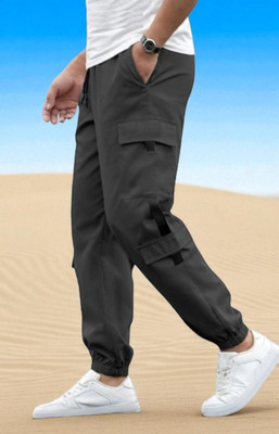 Kesaria Fashions Solid Men Grey Track Pants