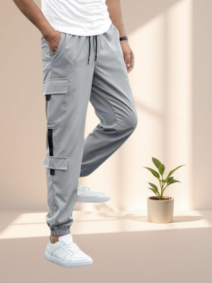 THE SARTHI FASHION TREND Solid Men Grey Track Pants