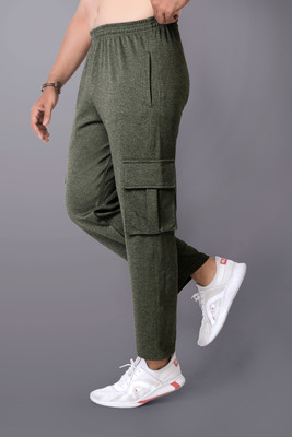 Adokedo Self Design Men Green Track Pants
