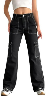 rajni global Relaxed Fit Boys & Girls Black Jeans