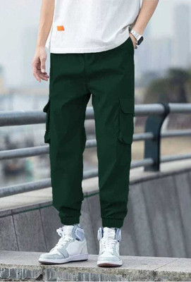 ERENCHINO Regular Fit Men Green Trousers