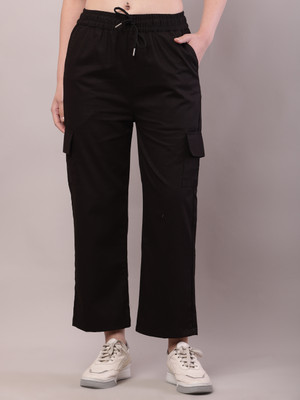 Wishmore Creation Comfort Fit Women Black Trousers