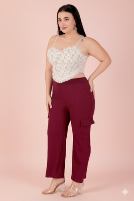 smota Slim Fit Women Brown Trousers