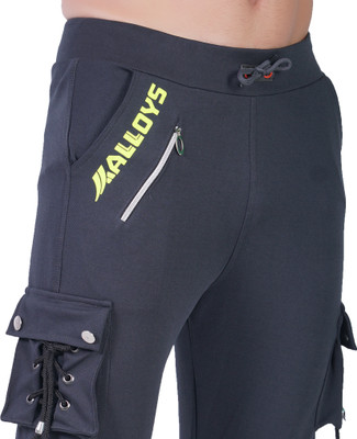 Gazzet 4G Colorblock Men Grey Track Pants