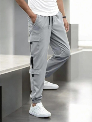 SB Trend Solid Men Grey Track Pants