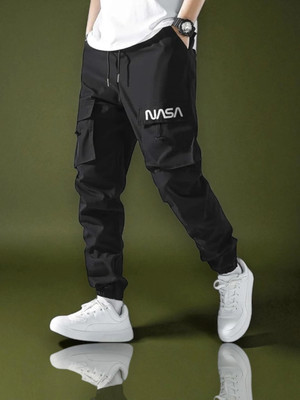 SB Trend Solid Men Black Track Pants