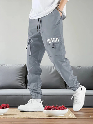 THE SARTHI FASHION TREND Printed Men Grey Track Pants