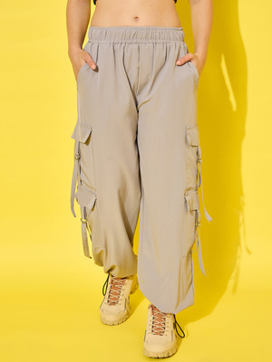 DIMPY GARMENTS Loose Fit Women Grey Trousers