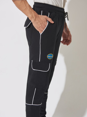 MANIAC Relaxed Men Black Trousers