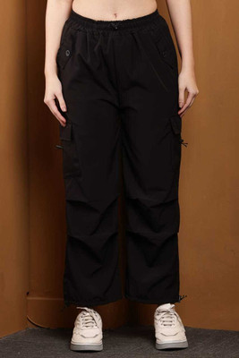 HOC Relaxed Women Black Trousers