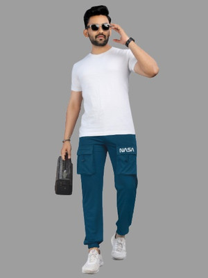 SUN BEAUTY FASHIONISTA HUB Solid Men Blue Track Pants