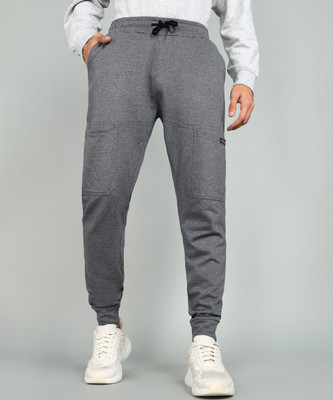 GYRFALCON Printed Men Grey Track Pants
