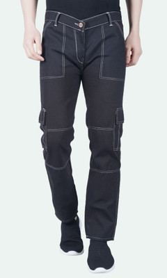 Flaring Slim Men Black Jeans