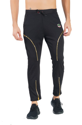 Wild Magic Graphic Print Men Black Track Pants