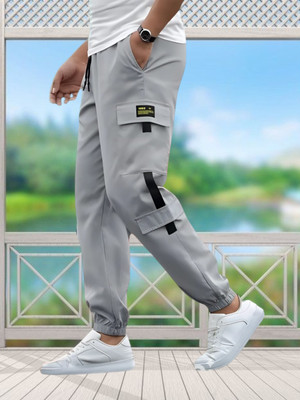 THE PVR CLOTHING Slim Fit Men Grey Trousers