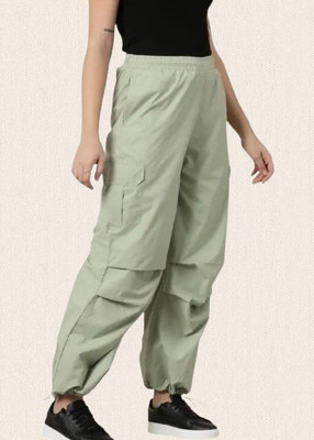GORIYA Regular Fit Women Light Green Trousers