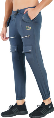 Gazzet 4G Colorblock Men Grey Track Pants