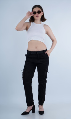 White leapard Women Cargos