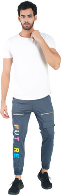 Gazzet 4G Colorblock Men Grey Track Pants