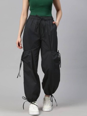 KISURA Regular Fit Women Black Trousers