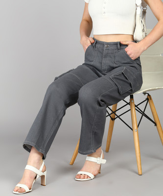 Glossia Boyfriend Women Grey Jeans