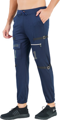 Gazzet 4G Colorblock Men Blue Track Pants