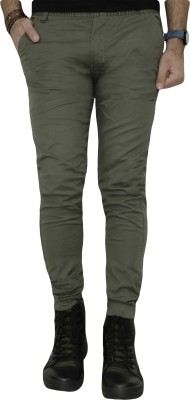 URBAN LEGENDS Solid Men Green Track Pants