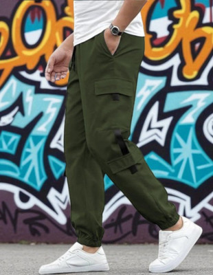 Kesaria Fashions Solid Men Green Track Pants