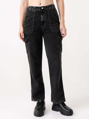 Kraus Jeans Women High-Rise Cargo Women Cargos