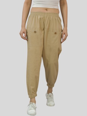 HouseOfCommon Regular Fit Women Beige Trousers