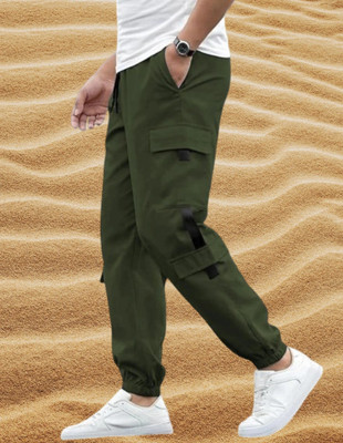 Kesaria Fashions Solid Men Green Track Pants