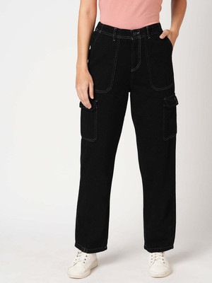 Kraus Jeans Women High-Rise Cargo Women Cargos