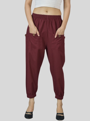 HouseOfCommon Regular Fit Women Maroon Trousers