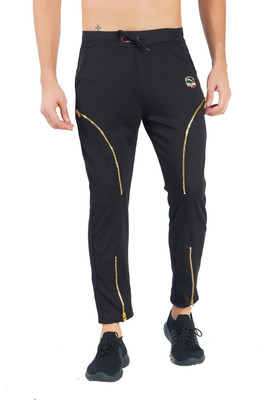 JAKCOM Printed Men Black Track Pants
