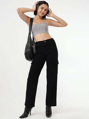 Kraus Jeans Women Black Cargo Women Cargos
