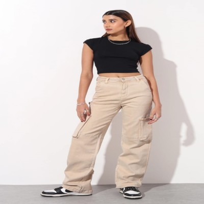 High Waist Women Cargos