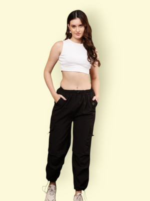 HOC Relaxed Women Black Trousers