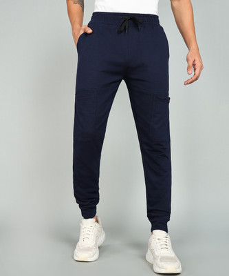 GYRFALCON Printed Men Dark Blue Track Pants