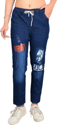 HouseOfCommon Jogger Fit Women Dark Blue Jeans