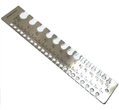 NITYA 1 Precision-Made Stainless Steel Wire Gauge for Measuring Marking Gauge