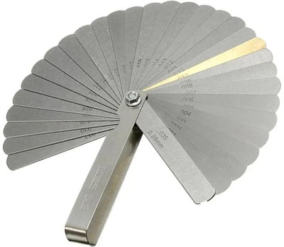 TOOLBUX 26 Blades Stainless Steel Feeler Gauge Set Imperial & Metric Measuring Marking Gauge