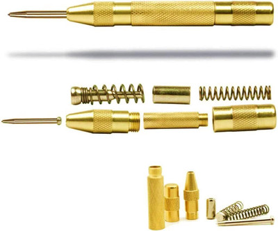 uptodatetools Automatic Impact Center Punch, with Hardened Tip Metal Marking Gauge Marking Gauge