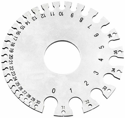 AS TOOL CENTER Round AWG SWG Wire Thickness Marking Gauge