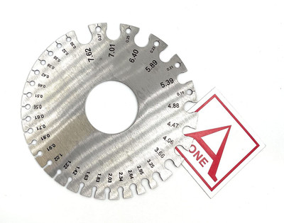 fozti Ajanta Precision Wire Gauge Round with SWG 1-36 & mm Measuring for Wire Cutting Marking Gauge